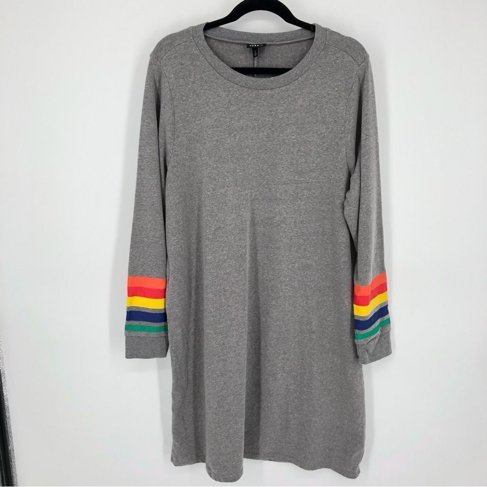 Torrid Dress Womens 2X Sweatshirt Rainbow Sleeve Long‎ Sleeve Soft Comfy Cozy